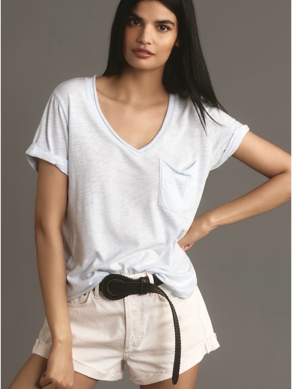 The Lars Classic V Neck Tee by T.la